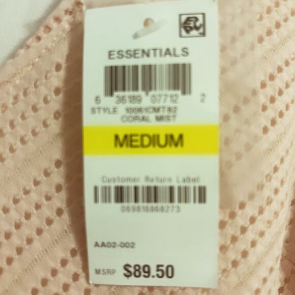 NWT! Bar III Dress Blush Pink Size Medium Fit and Flare Cap Sleeves Fully Lined - Picture 9 of 9